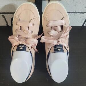BUNDLE SALE!  SPERRY Pale Pink Top Siders w/ Ribbon Laces Sz 8